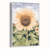Rustic Farmhouse Decor - Sunflower Wall Art for Country Style Homes