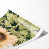 Rustic Farmhouse Decor - Sunflower Wall Art for Country Style Homes