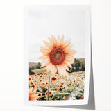 Farmhouse Wall Art Sunflower Print | Rustic Farmhouse Decor for Country Living