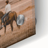 Rustic Cowboy Horseback Farmhouse Wall Art – Country Style Decor