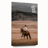 Rustic Cowboy Horseback Farmhouse Wall Art – Country Style Decor
