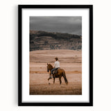 Rustic Cowboy Horseback Farmhouse Wall Art – Country Style Decor