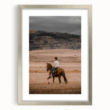 Rustic Cowboy Horseback Farmhouse Wall Art – Country Style Decor