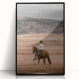 Rustic Cowboy Horseback Farmhouse Wall Art – Country Style Decor