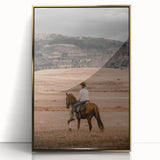 Rustic Cowboy Horseback Farmhouse Wall Art – Country Style Decor