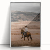 Rustic Cowboy Horseback Farmhouse Wall Art – Country Style Decor