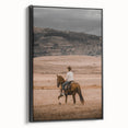 Rustic Cowboy Horseback Farmhouse Wall Art – Country Style Decor