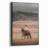 Rustic Cowboy Horseback Farmhouse Wall Art – Country Style Decor