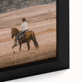 Rustic Cowboy Horseback Farmhouse Wall Art – Country Style Decor