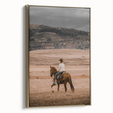 Rustic Cowboy Horseback Farmhouse Wall Art – Country Style Decor