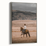Rustic Cowboy Horseback Farmhouse Wall Art – Country Style Decor