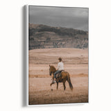 Rustic Cowboy Horseback Farmhouse Wall Art – Country Style Decor