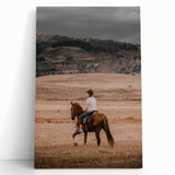 Rustic Cowboy Horseback Farmhouse Wall Art – Country Style Decor