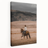 Rustic Cowboy Horseback Farmhouse Wall Art – Country Style Decor