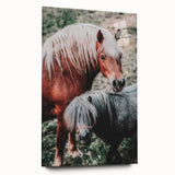 Rustic Horses Farmhouse Wall Art – Country Style Animal Decor