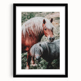 Rustic Horses Farmhouse Wall Art – Country Style Animal Decor
