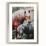 Rustic Horses Farmhouse Wall Art – Country Style Animal Decor
