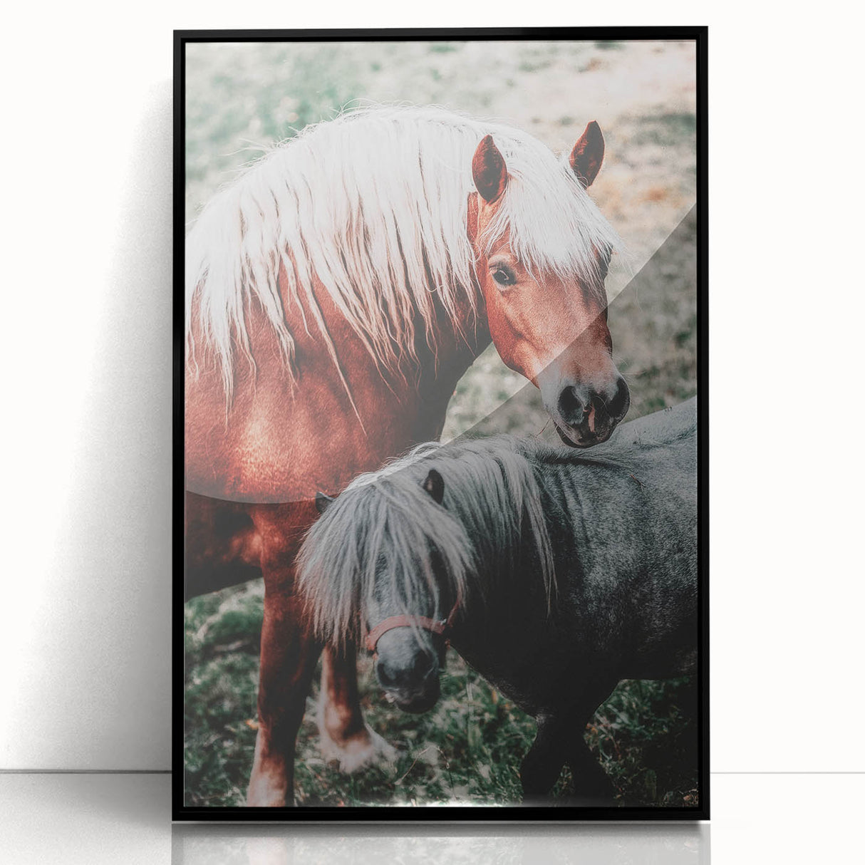 Rustic Horses Farmhouse Wall Art – Country Style Animal Decor