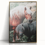 Rustic Horses Farmhouse Wall Art – Country Style Animal Decor