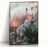 Rustic Horses Farmhouse Wall Art – Country Style Animal Decor