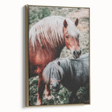 Rustic Horses Farmhouse Wall Art – Country Style Animal Decor
