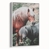 Rustic Horses Farmhouse Wall Art – Country Style Animal Decor