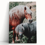 Rustic Horses Farmhouse Wall Art – Country Style Animal Decor