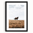 Rustic Horse in Meadow Farmhouse Wall Art – Country Style Decor