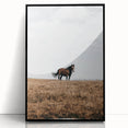 Rustic Horse in Meadow Farmhouse Wall Art – Country Style Decor