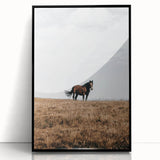 Rustic Horse in Meadow Farmhouse Wall Art – Country Style Decor