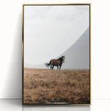 Rustic Horse in Meadow Farmhouse Wall Art – Country Style Decor