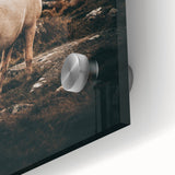 Rustic Horse in Rocky Landscape Farmhouse Wall Art – Country Style Decor