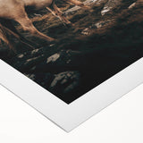 Rustic Horse in Rocky Landscape Farmhouse Wall Art – Country Style Decor