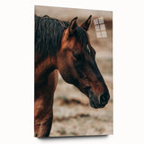 Rustic Horse Close-Up Farmhouse Wall Art – Country Style Decor