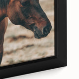 Rustic Horse Close-Up Farmhouse Wall Art – Country Style Decor