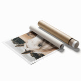 Rustic White Horse Portrait Farmhouse Wall Art – Country Style Decor