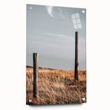 Rustic Fence Posts in Field Farmhouse Wall Art – Country Style Decor