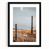 Rustic Fence Posts in Field Farmhouse Wall Art – Country Style Decor