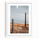Rustic Fence Posts in Field Farmhouse Wall Art – Country Style Decor