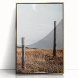 Rustic Fence Posts in Field Farmhouse Wall Art – Country Style Decor