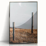 Rustic Fence Posts in Field Farmhouse Wall Art – Country Style Decor