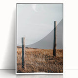 Rustic Fence Posts in Field Farmhouse Wall Art – Country Style Decor