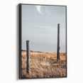 Rustic Fence Posts in Field Farmhouse Wall Art – Country Style Decor