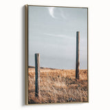 Rustic Fence Posts in Field Farmhouse Wall Art – Country Style Decor