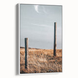 Rustic Fence Posts in Field Farmhouse Wall Art – Country Style Decor