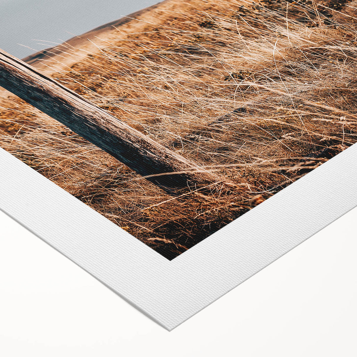 Rustic Fence Posts in Field Farmhouse Wall Art – Country Style Decor