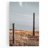 Rustic Fence Posts in Field Farmhouse Wall Art – Country Style Decor