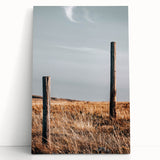 Rustic Fence Posts in Field Farmhouse Wall Art – Country Style Decor