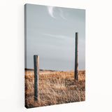 Rustic Fence Posts in Field Farmhouse Wall Art – Country Style Decor