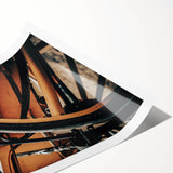 Rustic Wagon Wheel Close-Up Farmhouse Wall Art – Country Style Decor